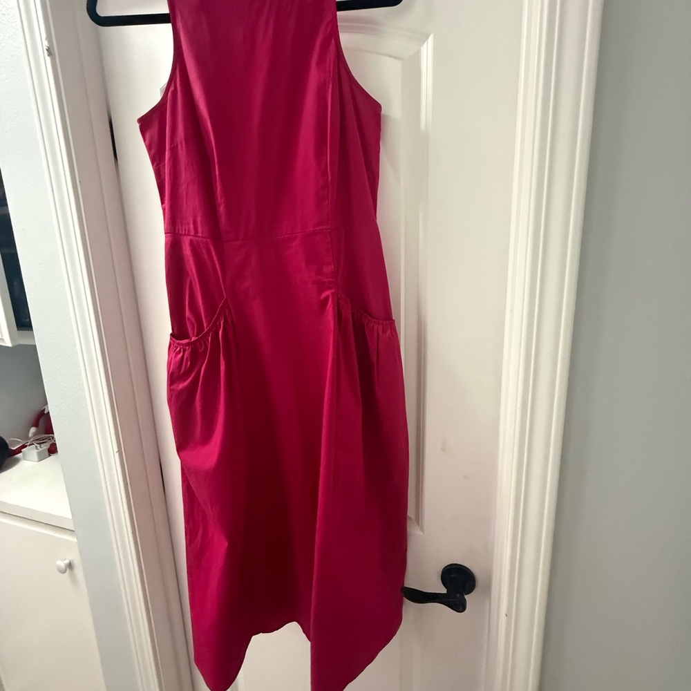 Pink Sleeveless Dress with pockets